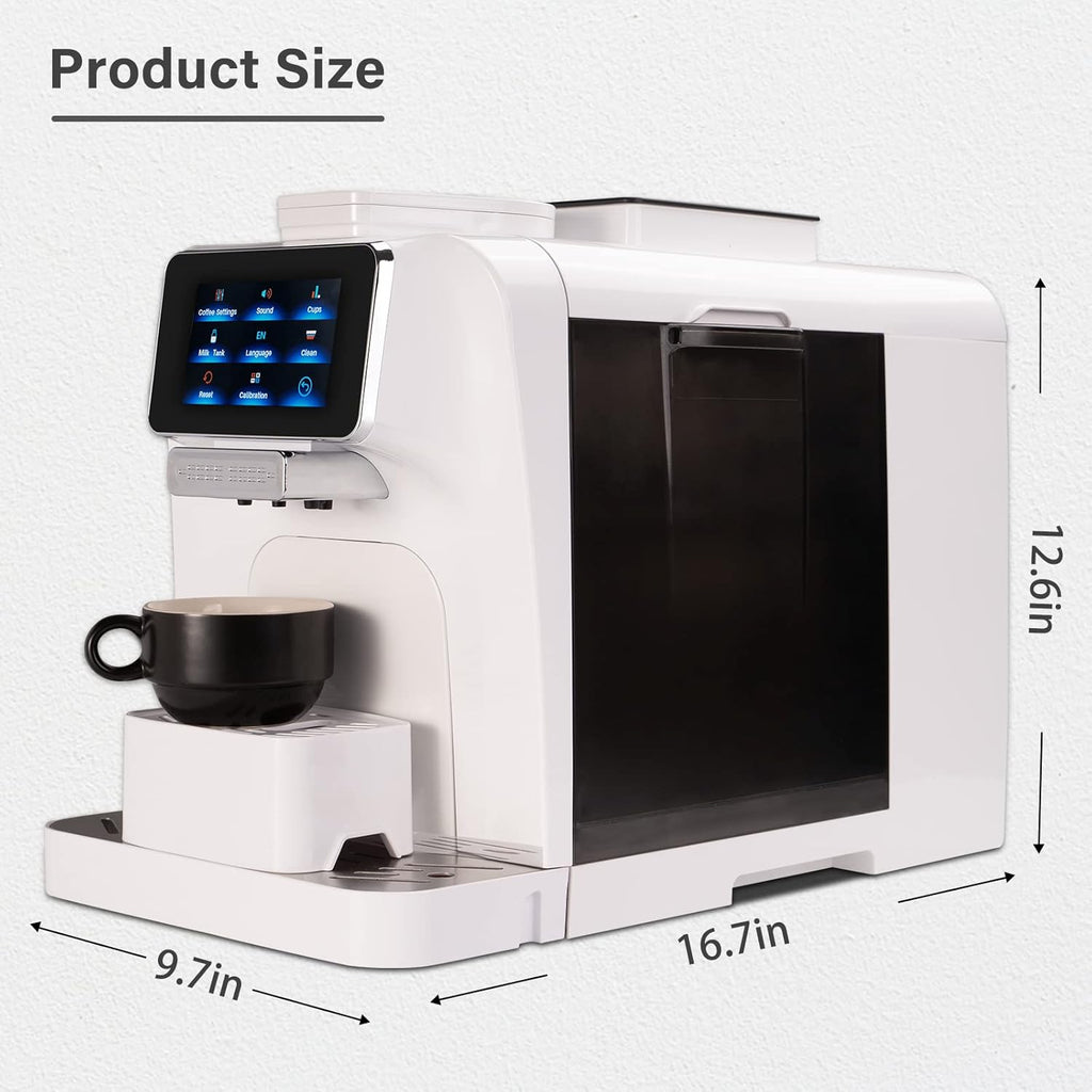 Automatic Espresso Coffee Machine with Milk Jug and Built-in Refrigerator P749660