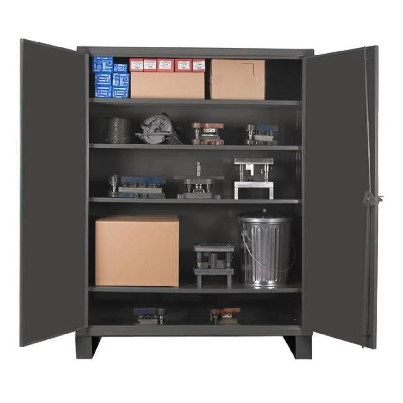Durham Mfg Storage Cabinet,78"x72"x24",Gray,4Shlv  HDC-247278-4S95