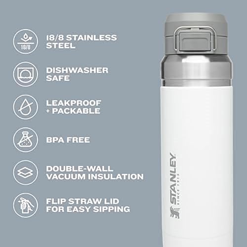 Insulated Stainless Steel Water Bottle 36 oz with Push Button Lid P799245