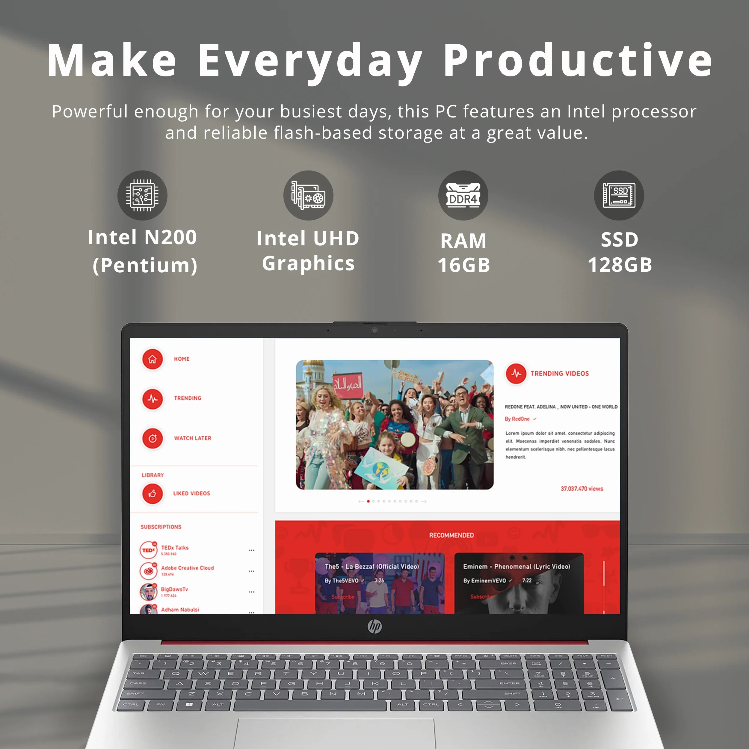 15.6 Business Laptop with Intel Pentium and 16GB RAM C397836
