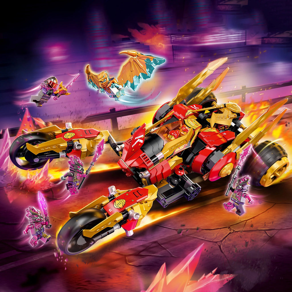 Kai’s Golden Dragon Raider Multi-Terrain Car Toy Building Set for Kids Ages 8 Plus Y435