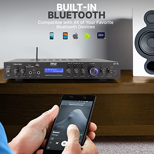 5-Channel Rack Mount Bluetooth Receiver & Home Theater Amp - 200W with MP3/USB/SD/AUX/FM C440443
