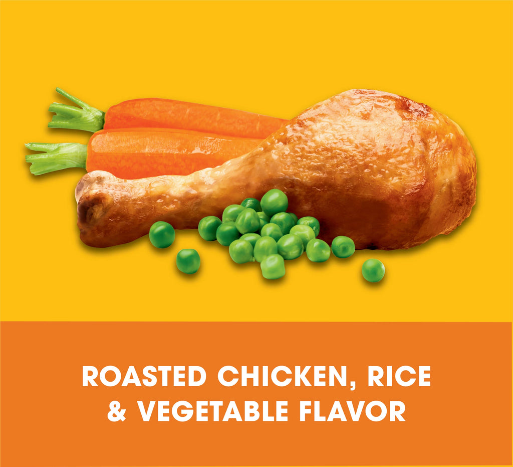 Adult Dry Dog Food Roasted Chicken, Rice & Vegetable Flavor Kibble, 44 lb K680780