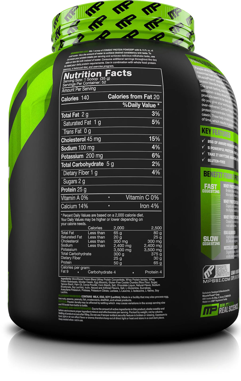 Cookies & Cream Protein Powder, 4 Lb S595554