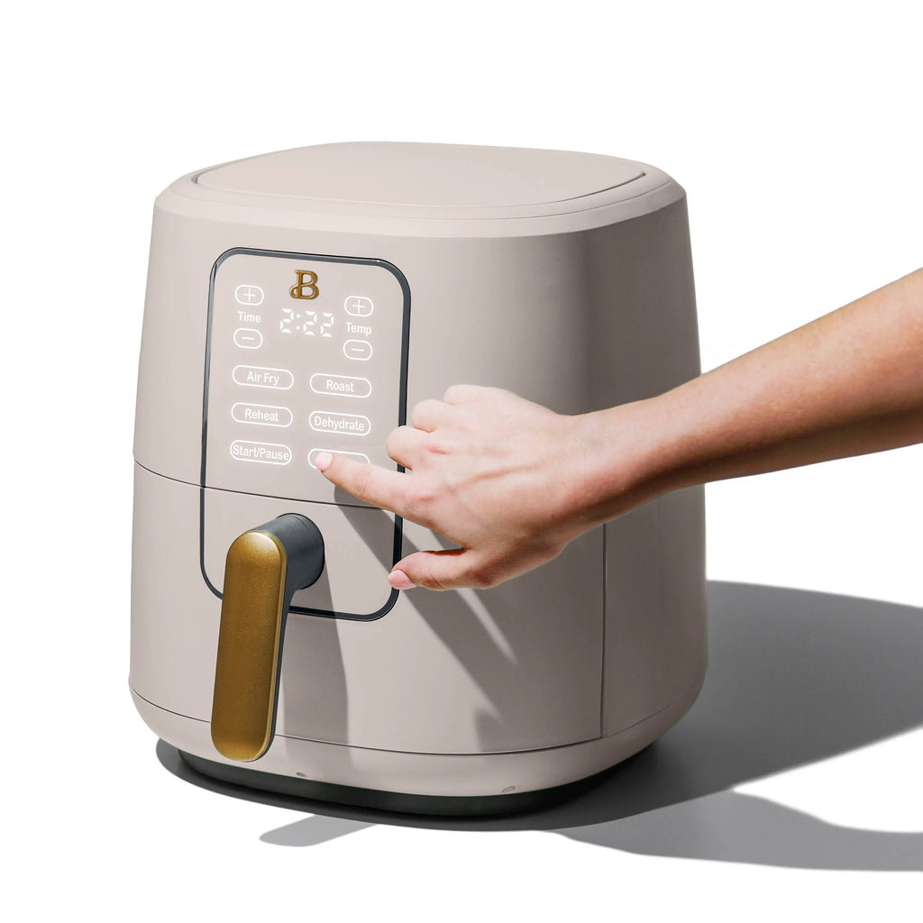 6 Qt Air Fryer with Touch-Activated Display, Porcini Taupe C22298
