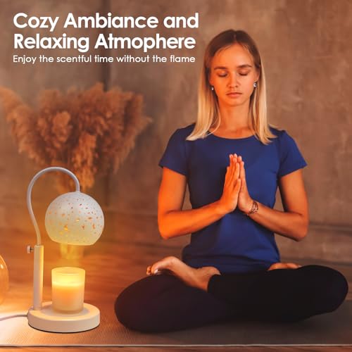Candle Warmer Lamp with Timer, Remote Control, Dimmable, Height Adjustable Q19362
