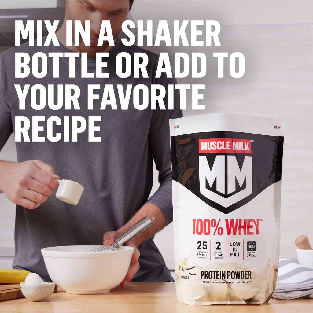 Vanilla Whey Protein Powder, 5 Pound W91228