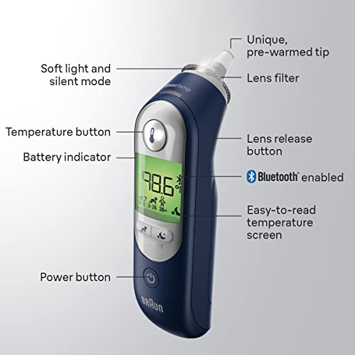 Ear Thermometer with App Compatibility and Digital Display J525