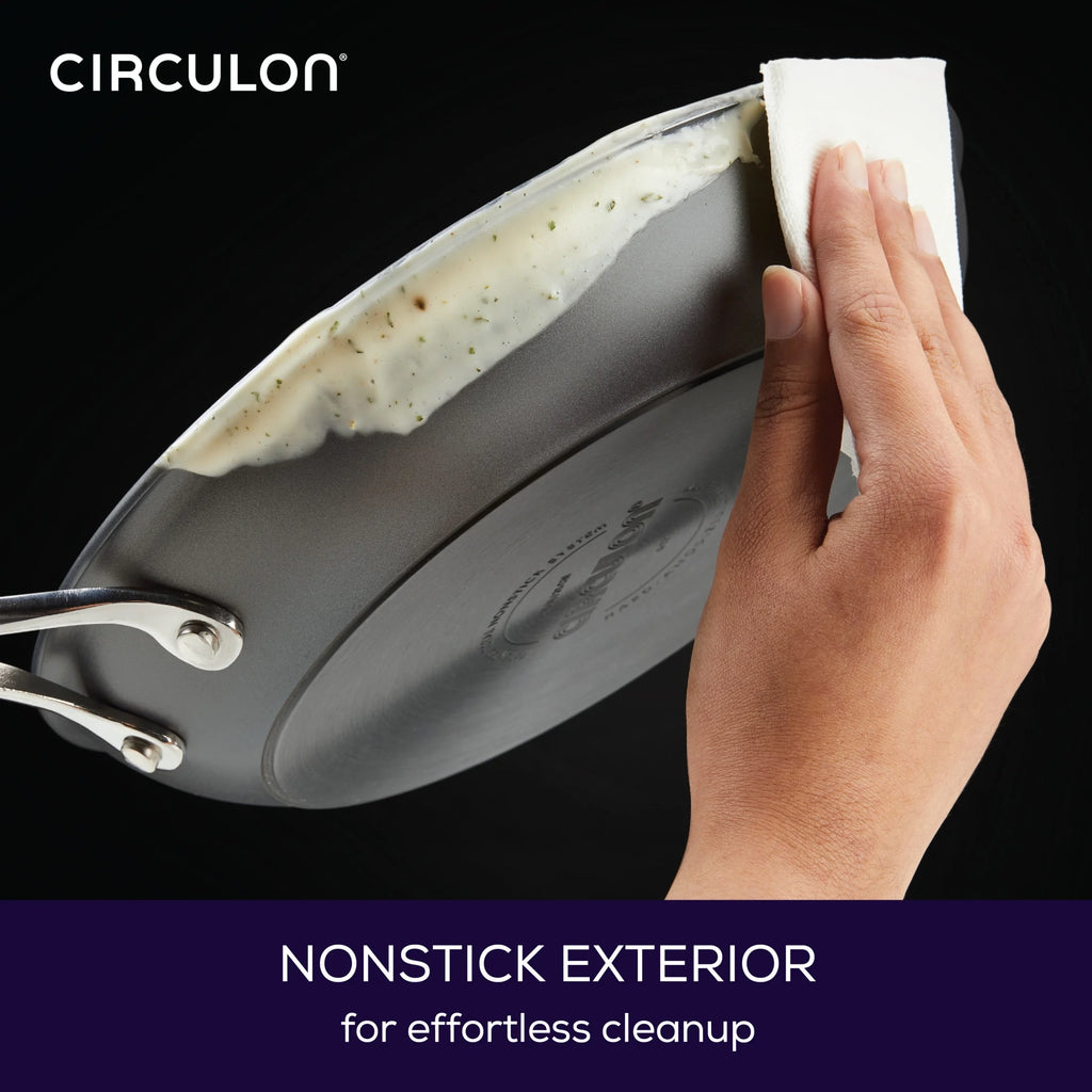 12 Inch Nonstick Deep Frying Pan with Lid, Gray E83015