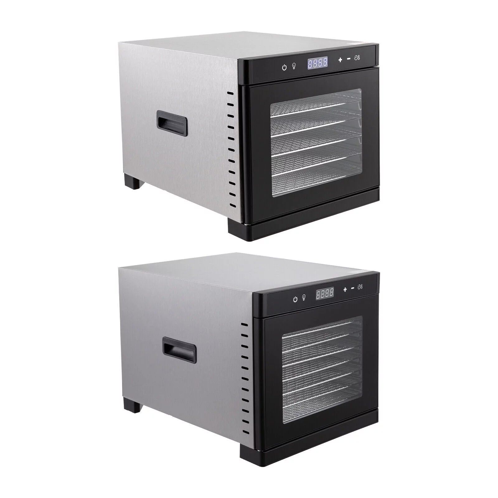 6/8 Tray Food Dehydrator Stainless Steel Meat Fruit Vegetable Dryer T69795