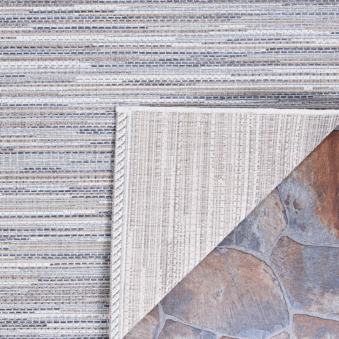 Indoor/Outdoor Area Rug, 3'9" x 5'5", Taupe-Champagne P849770