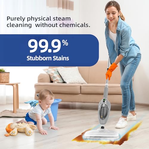 Handheld Steam Mop for Hardwood, Tile, Laminate and Carpet R144963