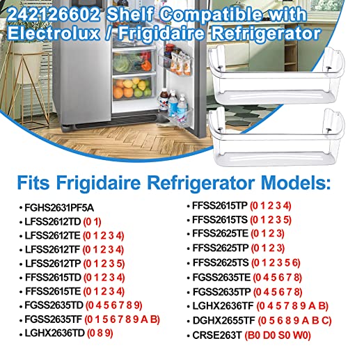 Refrigerator Door Bin Shelf Replacement, 2 Pack Y43021