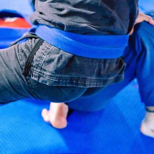 Interlocking Foam Gym Flooring Mat, 1 Inch Thick, 6 Tiles, Black C4472