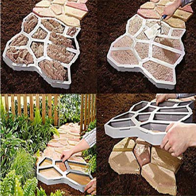 Concrete Stepping Stone Mold, 2 Pack, 18.9 x 18.9 x 1.8 inch G1603