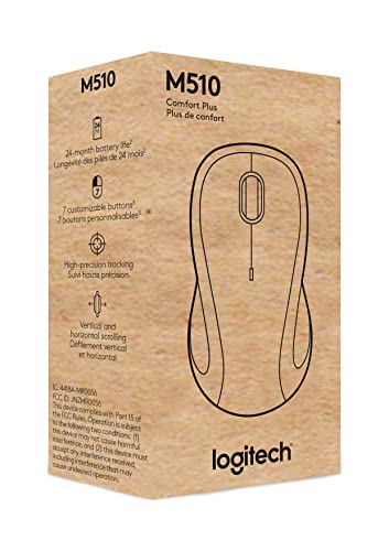 Wireless Mouse for Laptop and PC with USB Receiver, Programmable Buttons K568126