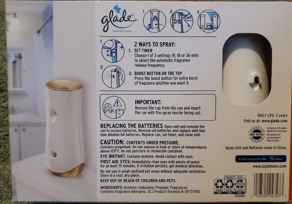 Automatic Spray Holder with 3 Refills Air Freshener W637300