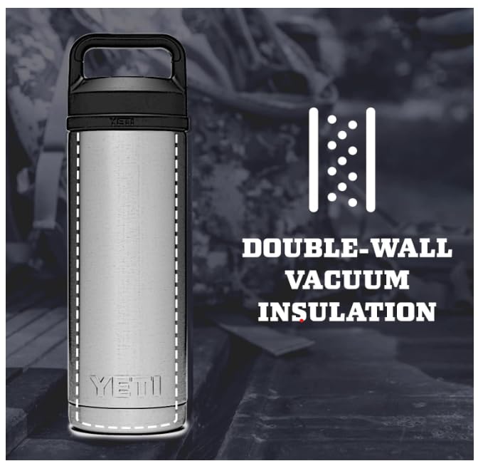 18 oz Vacuum Insulated Stainless Steel Bottle with Chug Cap E63440