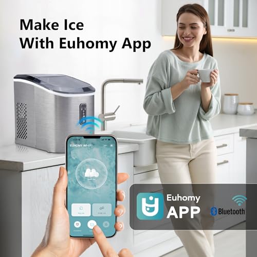 Nugget Ice Maker Countertop with Handle, Portable Sonic Ice Maker H34826