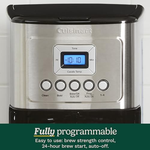 14-Cup Coffee Maker with Glass Carafe, Brew Strength Control, Stainless Steel V144891