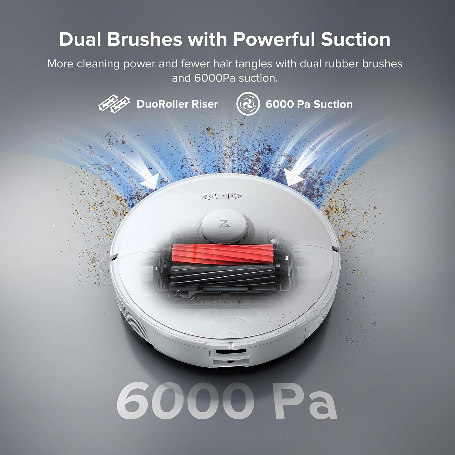 Robot Vacuum and Mop, Auto-Drying, Self-Washing, 6000Pa Suction X631