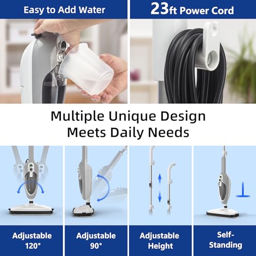 Handheld Steam Mop for Hardwood, Tile, Laminate and Carpet R144963