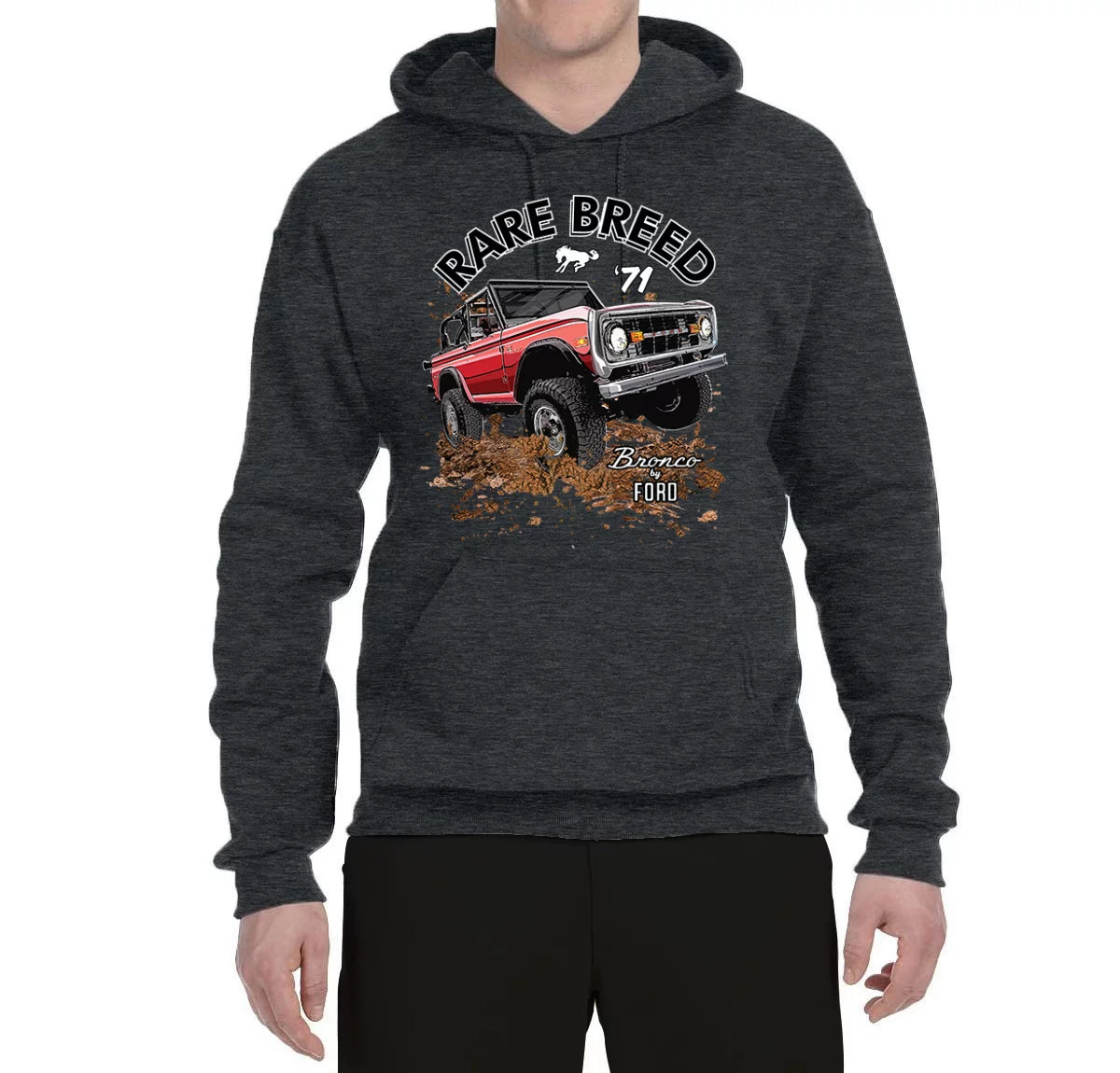 Men's Classic Car Graphic Hooded Sweatshirt X7333