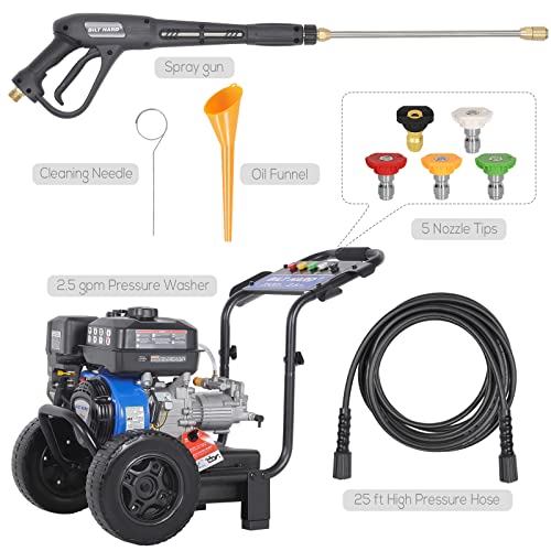 Gas Pressure Washer, 3500 PSI, 2.5 GPM, 224cc Engine G467