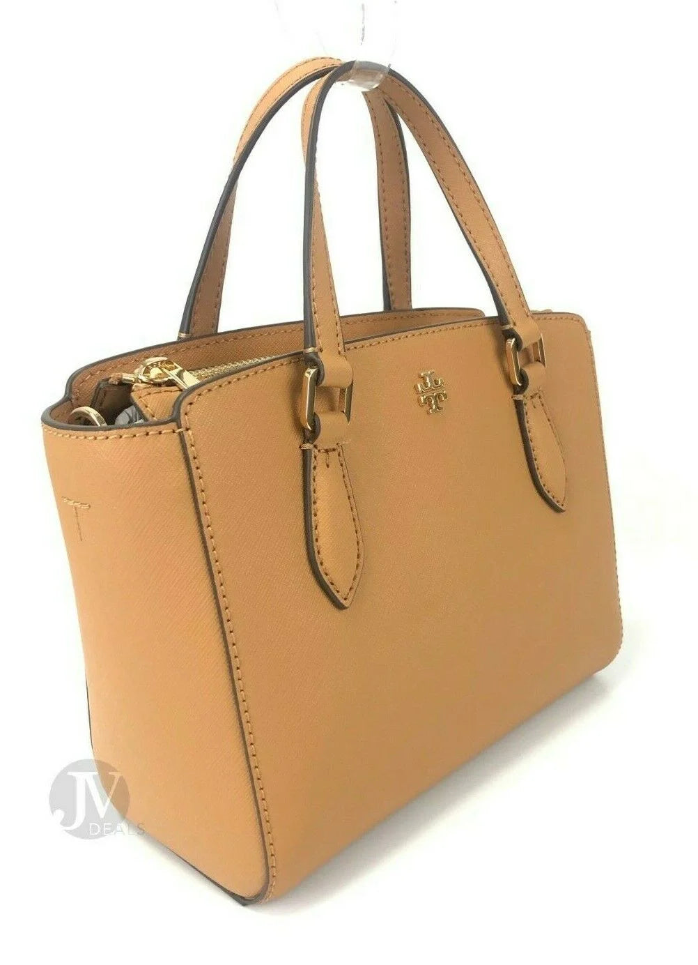 Women's Saffiano Leather Mini Top Zip Tote Handbag T44514