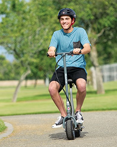 Electric Scooter for Kids Ages 13+ with Pneumatic Tires and Removable Seat O168656