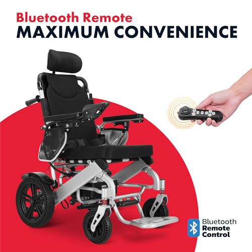 Reclining Foldable Electric Wheelchair for Adults with 25-Mile Range H6131
