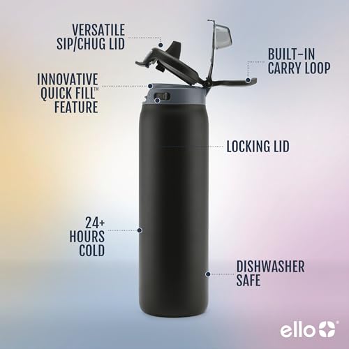 Stainless Steel Water Bottle with Leak Proof Lid, 22oz F571