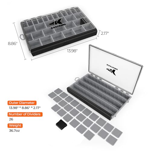 Waterproof Tackle Box with Removable Dividers, 3600 and 3700 Trays Q482255