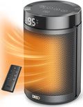 Dreo Space Heater, Portable Electric Heaters for Indoor Use with Thermostat, Digital Display, 1-12H Timer, Eco Mode and Fan Mode, 1500W PTC Ceramic Fast Safety Heat for Office Bedroom, Black