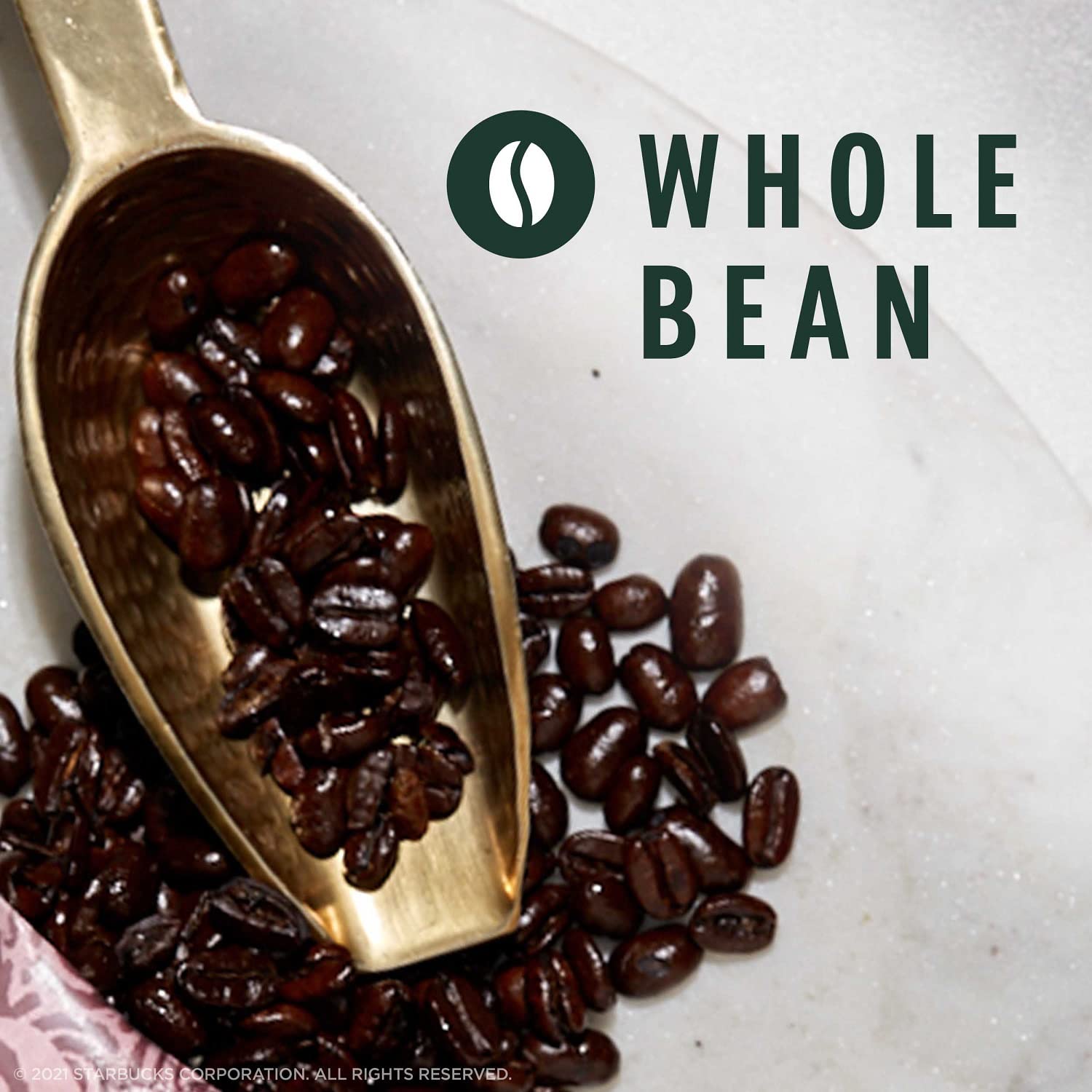 Whole Bean Coffee, Medium Roast, 100% Arabica, 28 oz E313746
