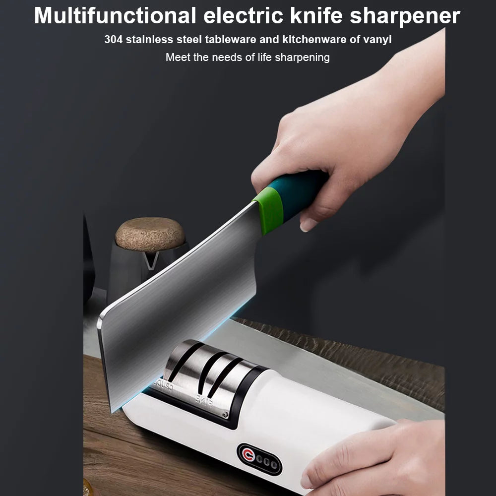 Electric Knife Sharpener 3 Speed Sharpening System A16038