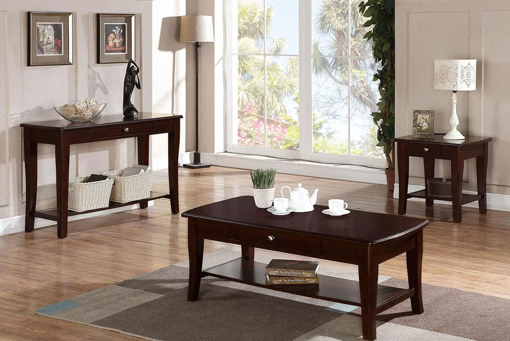 Wooden Brown End Table for Living Room Sofa Side Y43358