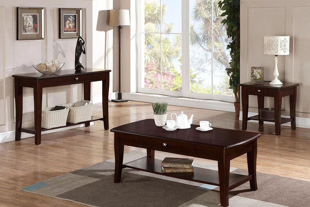 Wooden Brown End Table for Living Room Sofa Side Y43358