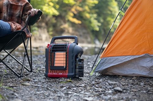 Portable Propane Radiant Heater, 4,000-9,000 BTU Indoor-Safe G8796