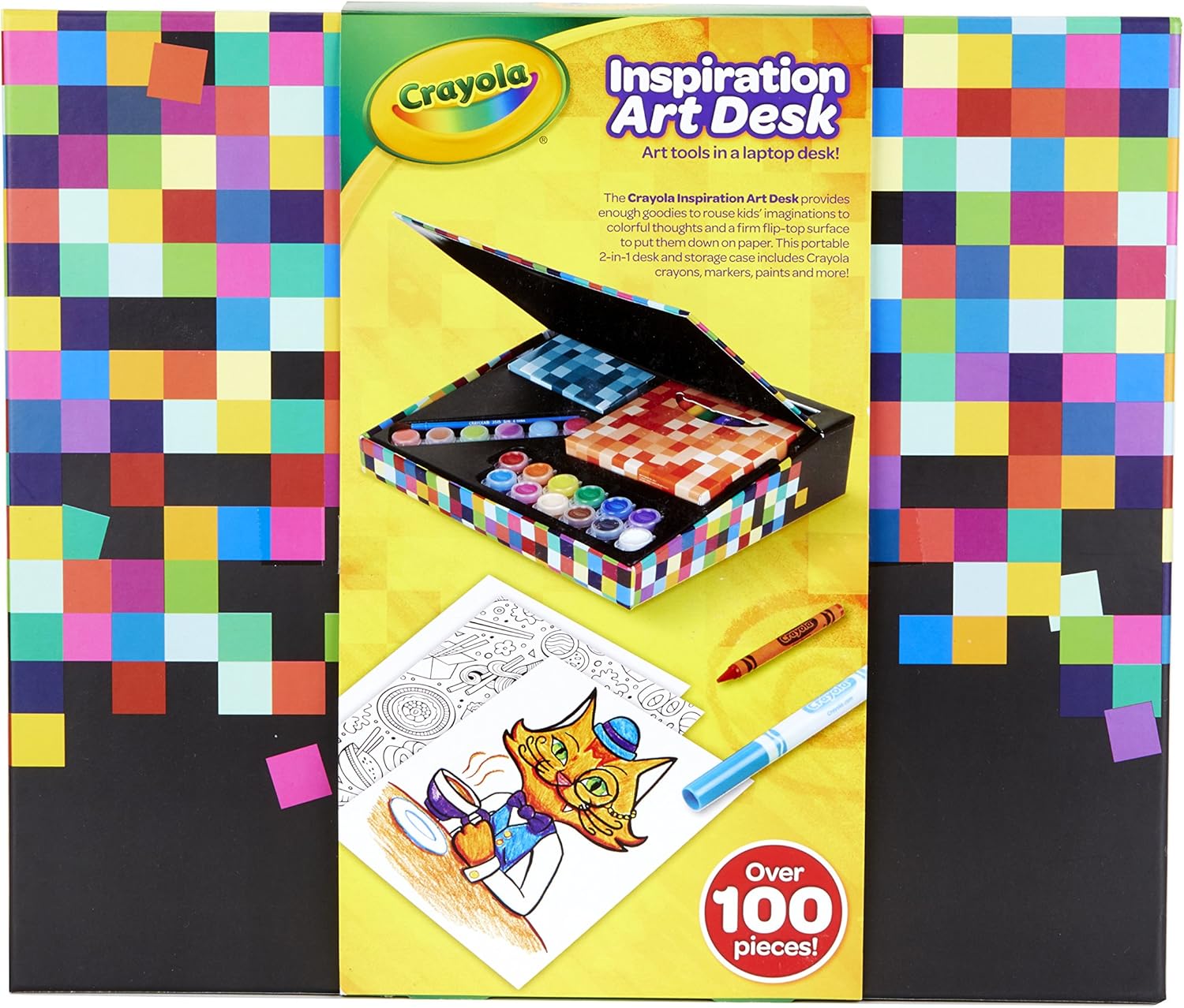 Art Desk with 100 Piece Art Set for Kids Ages 4-8 N449