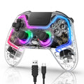 IINE PS4 Wireless Controller, Remote Control for PS4/Slim/Pro/PC with Hall Effect Joysticks and Triggers, Gamepad with 1000mAh Battery/RGB Light/Vibration/6-Axis Gyro/Multi Touch Pad/3.5mm Audio Jack