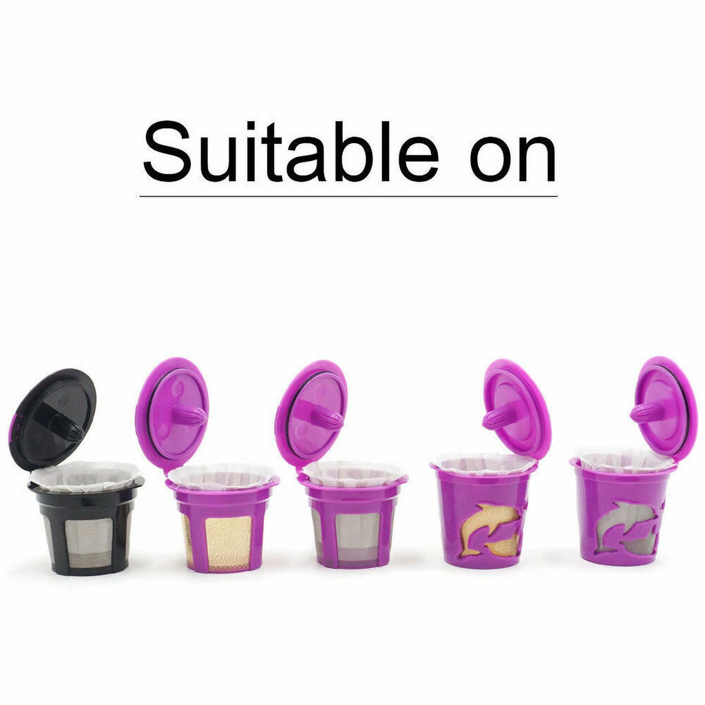 Disposable Paper Filter Cups for Reusable Coffee Pods, 100 pcs F589