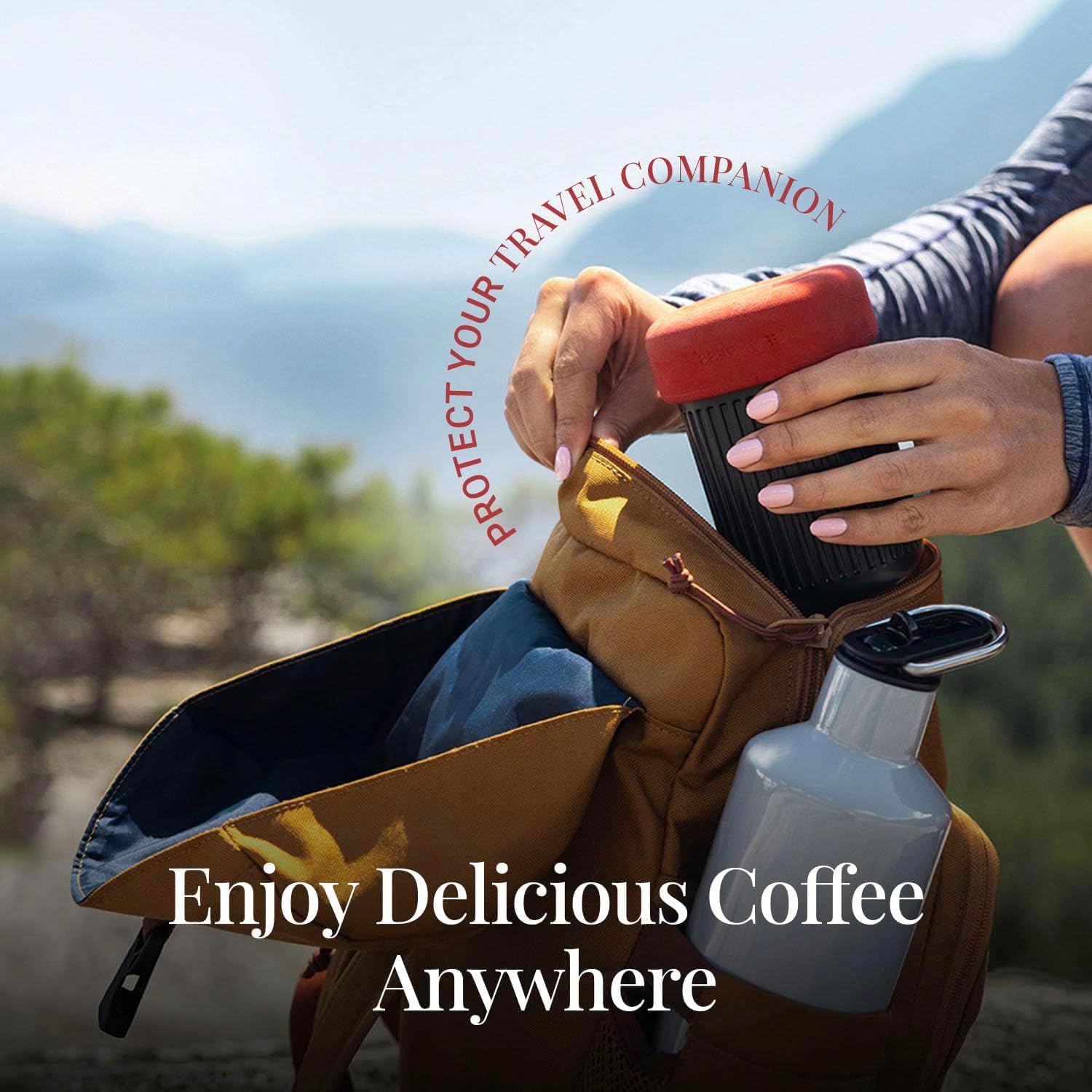 Travel Coffee Press Kit - 3-in-1 Portable Coffee Maker for Camping J576284