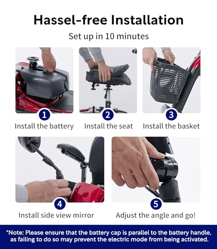 4 Wheel Foldable Electric Mobility Scooter for Adults A65796