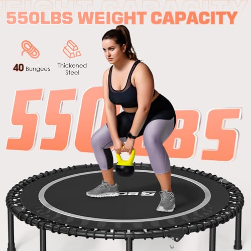 Foldable Mini Trampoline with Adjustable Foam Handle M67736