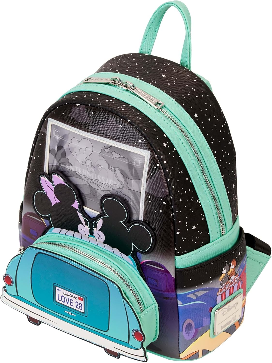 Mickey & Minnie Date Night Drive-In Lenticular Mini Backpack N1373