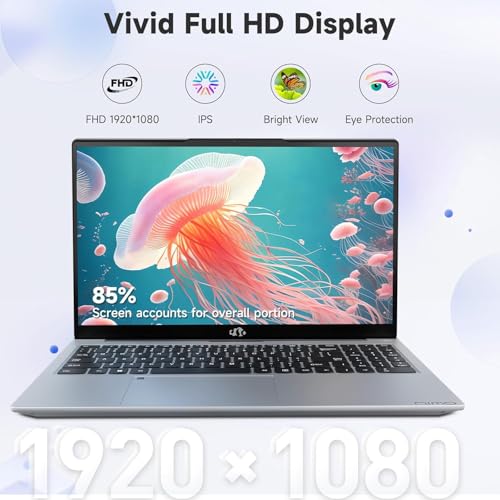 15.6" IPS FHD Laptop, Intel 6 Core i3, 8GB RAM 256GB SSD, Backlit Keyboard, Fingerprint, Wi-Fi 6, Win 11 P765767