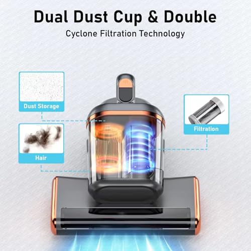 Mattress Vacuum Cleaner with 15Kpa Suction, UV and Ultrasonic R70218