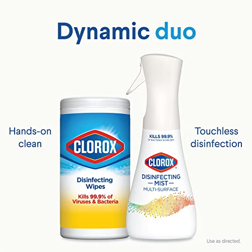 Disinfecting Mist, Lemon and Orange Blossom, 2-Pack Spray Bottle and Refill D492