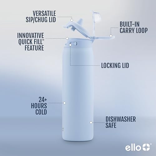 Stainless Steel Water Bottle with Leak Proof Lid, 22oz F571